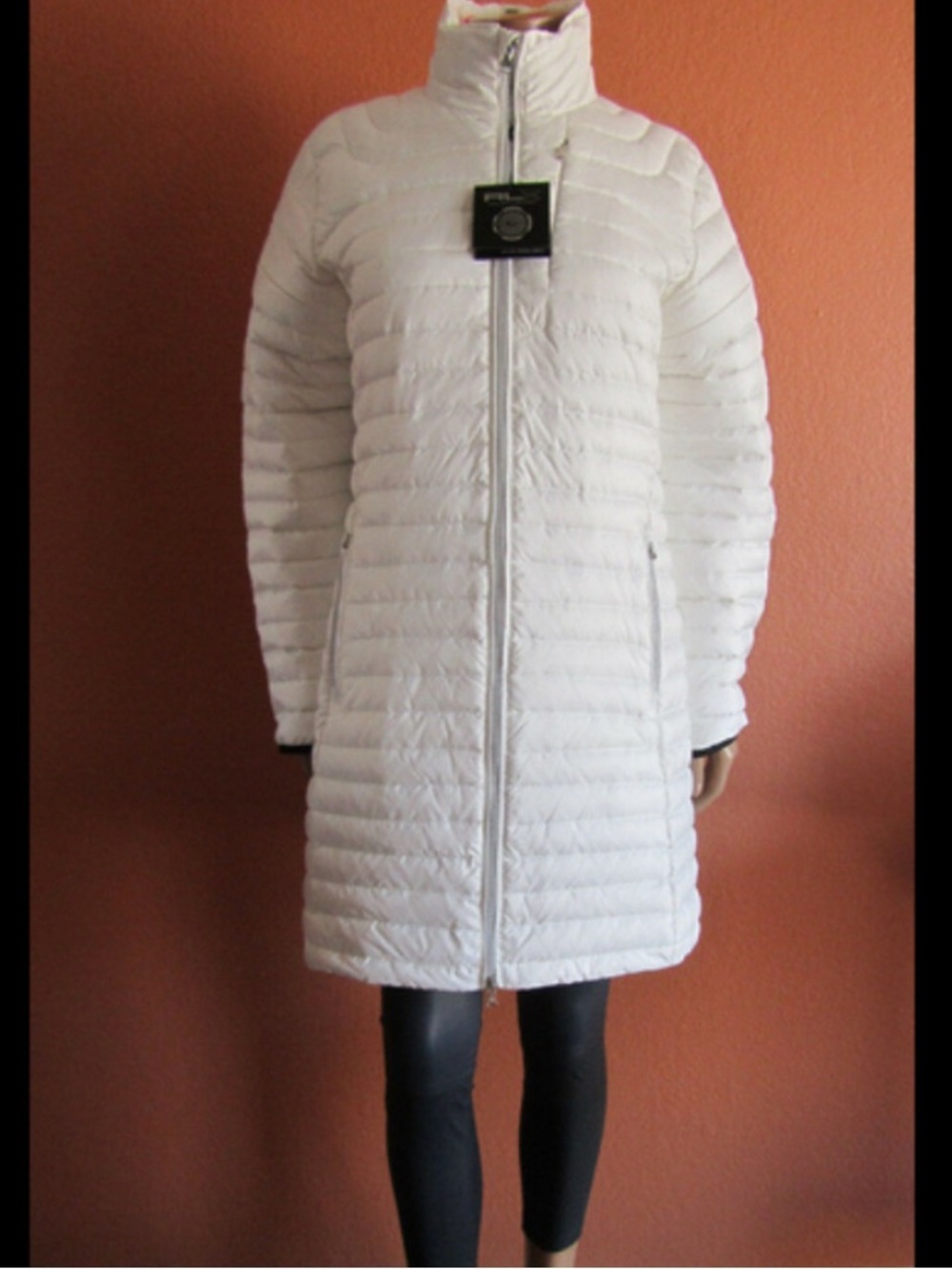 NWT RLX Ralph Lauren Coat / Vest White Quilted Long Puffer Golf Sz XL $ 425
